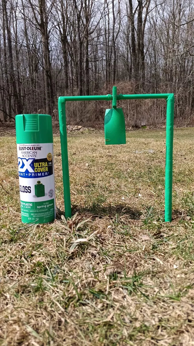 Metal Spinning Target For .30 Airgun &, .22LR (Green!) - AirgunTargetStore&More