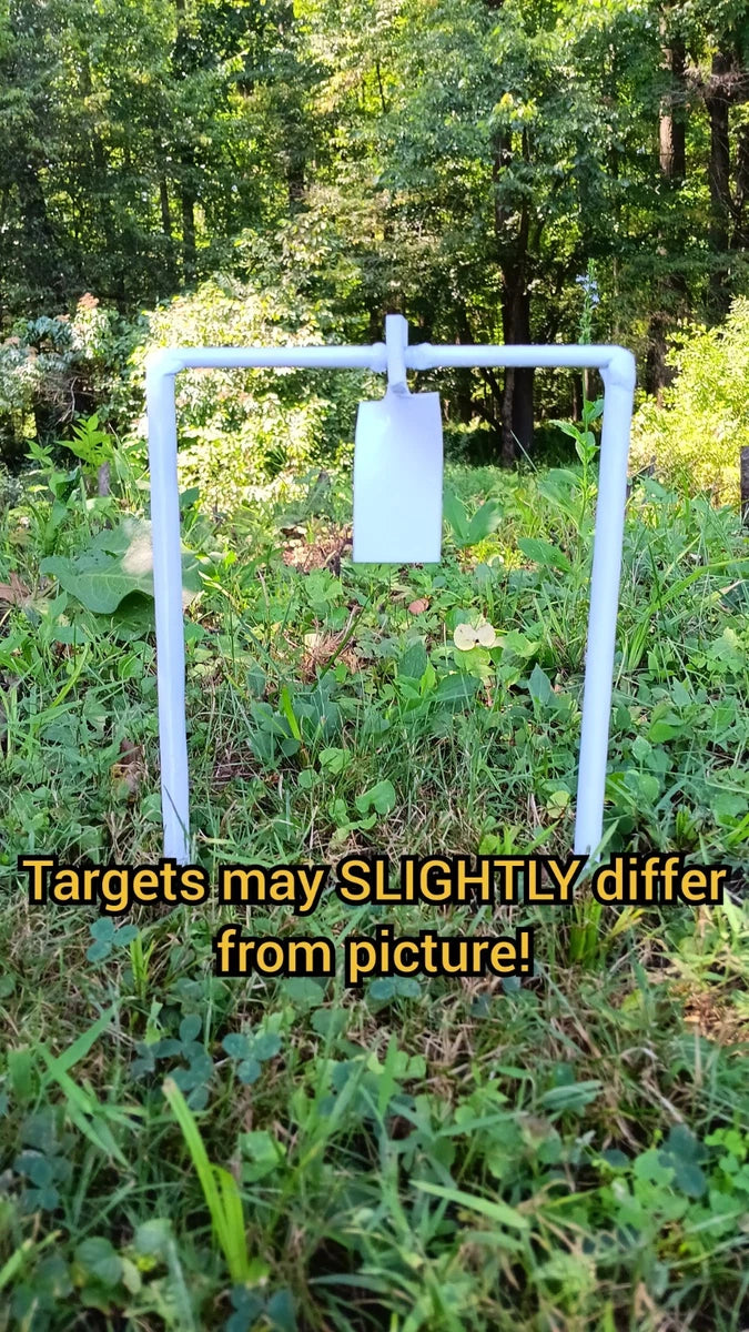 Metal Spinning Target For .30 Airgun &, 22LR (White!) - AirgunTargetStore&More