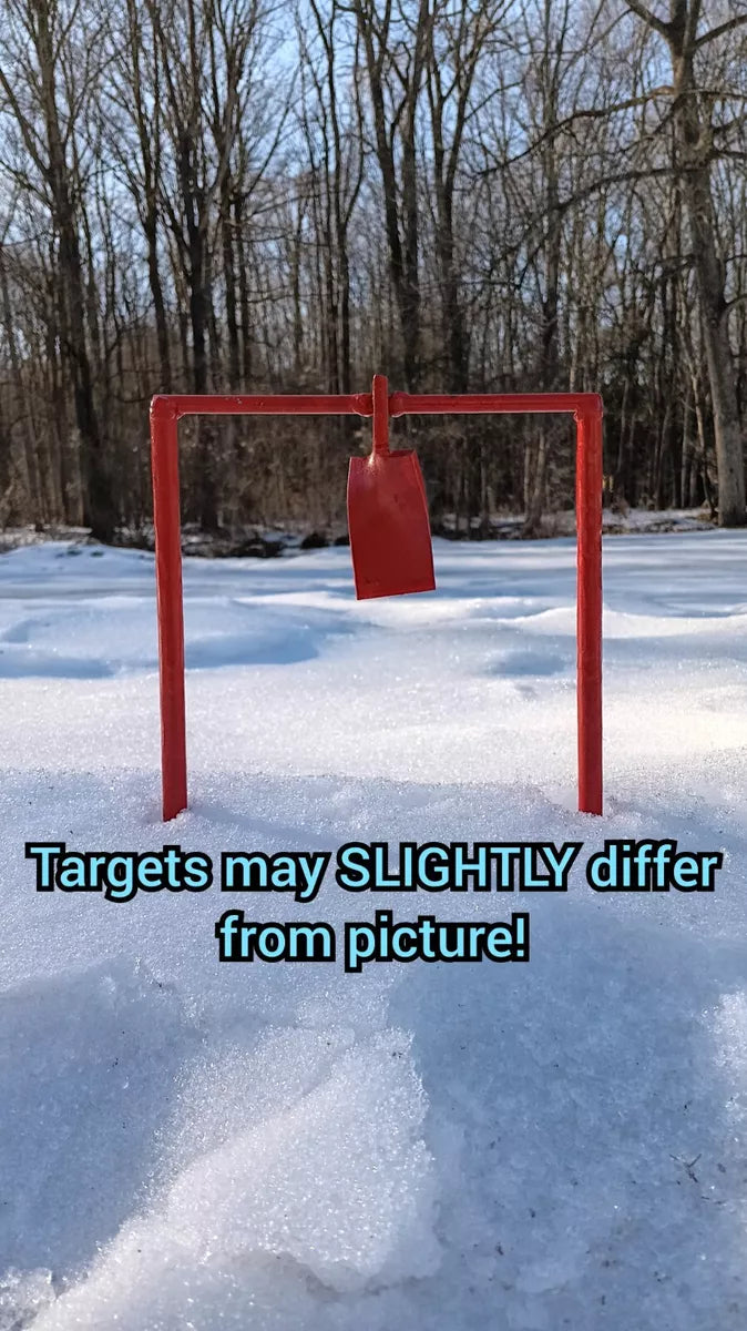 Metal Spinning Target For .30 Airgun &, .22LR (Red!) - AirgunTargetStore&More