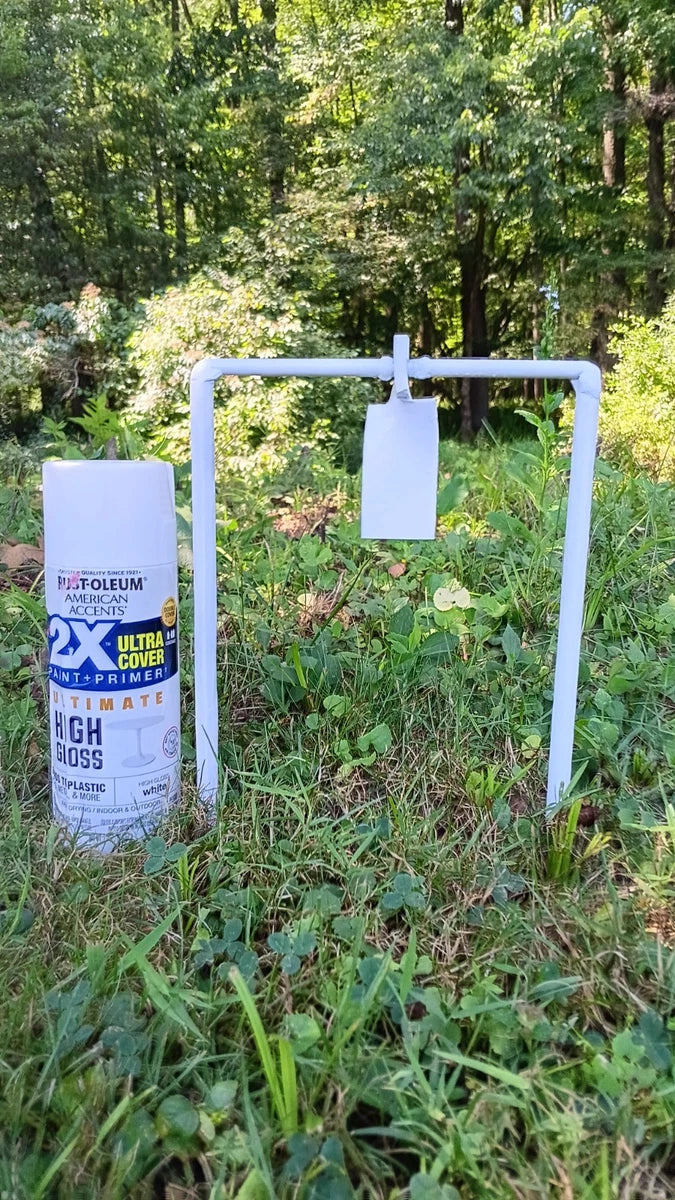 Metal Spinning Target For .30 Airgun &, 22LR (White!) - AirgunTargetStore&More