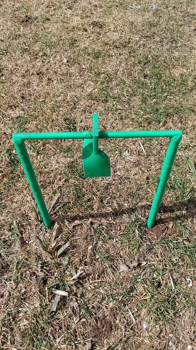 Metal Spinning Target For .30 Airgun &, .22LR (Green!) - AirgunTargetStore&More