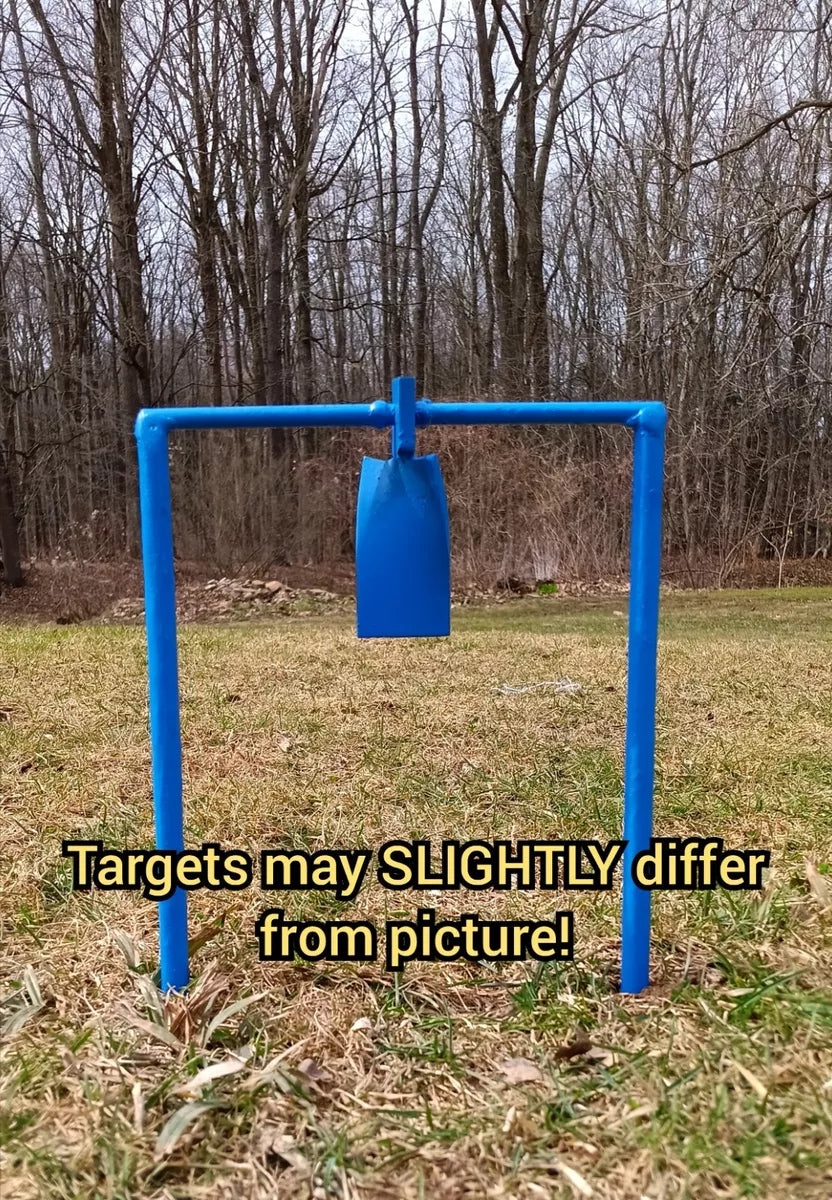 Metal Spinning Target For .30 Airgun &, .22LR (Blue!) - AirgunTargetStore&More