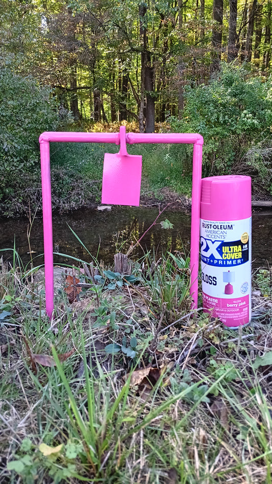 9MM Metal Spinning Target (Pink!) - AirgunTargetStore&More