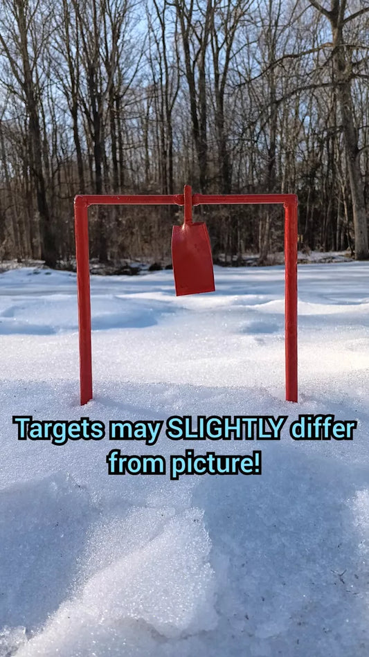 Metal Spinning Target For .30 Airgun &, .22LR (Red!) - AirgunTargetStore&More
