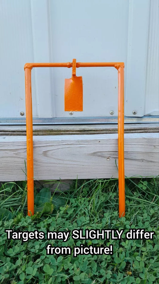 Metal Spinning Target For .30 Airgun &, .22LR (Orange!) - AirgunTargetStore&More