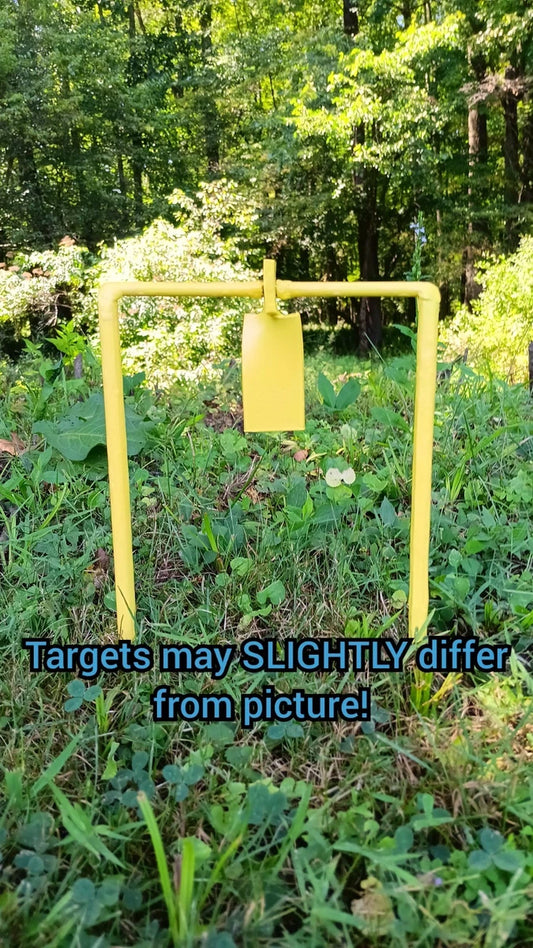 Metal Spinning Target For .30 Airgun &, 22LR (New Yellow!)