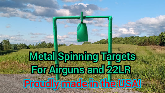 Metal Spinning Target For .30 Airgun &, .22LR (Green!) - AirgunTargetStore&More