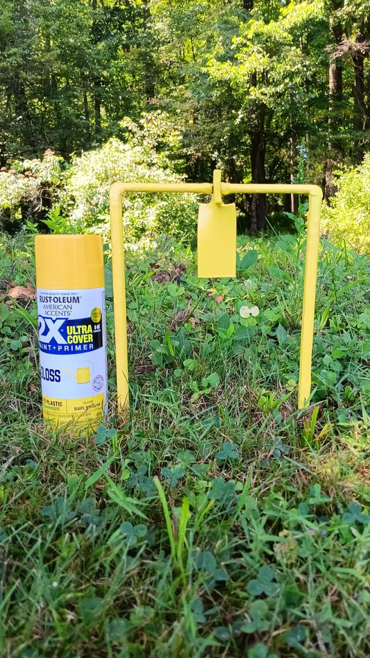 Metal Spinning Target For .30 Airgun &, 22LR (New Yellow!) - AirgunTargetStore&More
