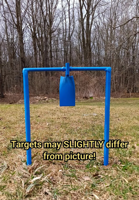 Metal Spinning Target For .30 Airgun &, .22LR (Blue!) - AirgunTargetStore&More